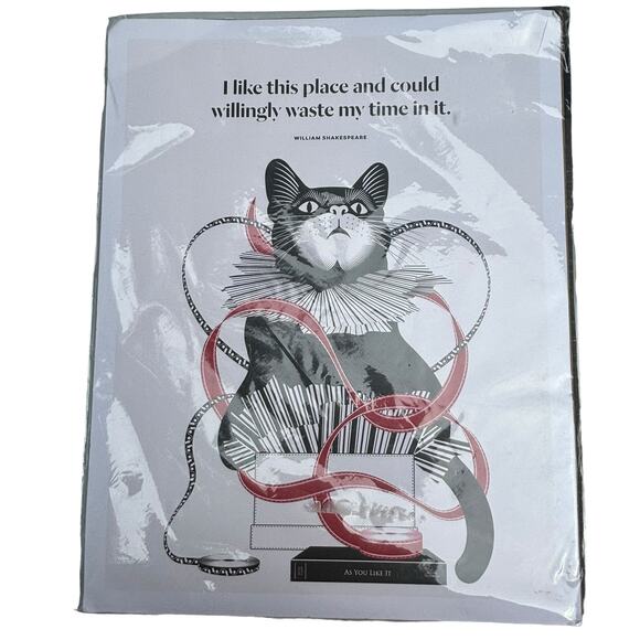 New Print William Shakespeare Black Cat in Box Original in Packaging 11x14 - Picture 5 of 5